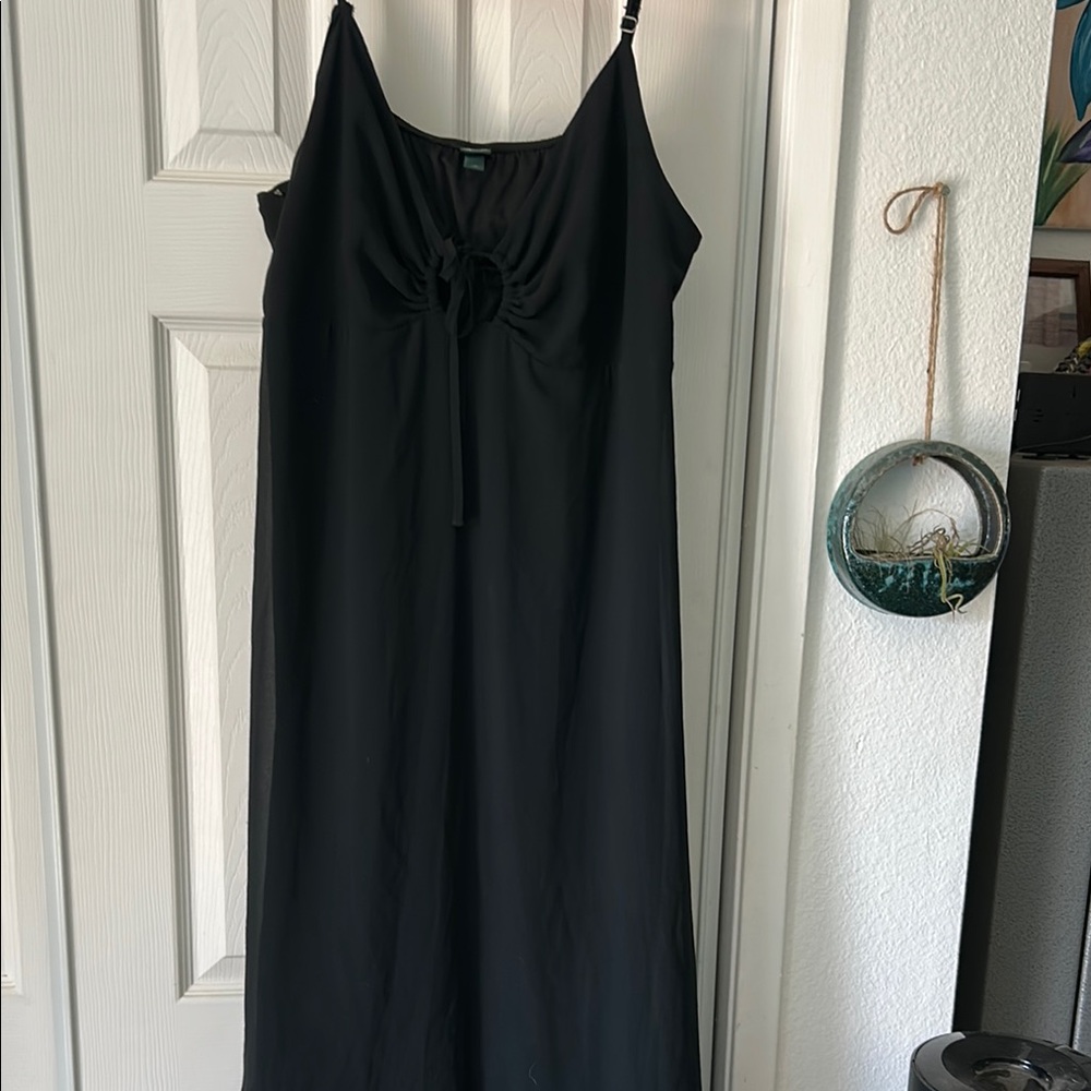 Wild Fable Black Spaghetti Strap Sundress